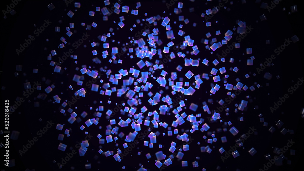 Poster computer generated abstract background, 3d rendering backdrop. animation. abstract animation of smal