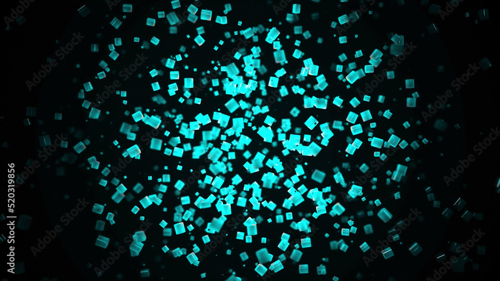 Poster computer generated abstract background, 3d rendering backdrop. animation. abstract animation of smal