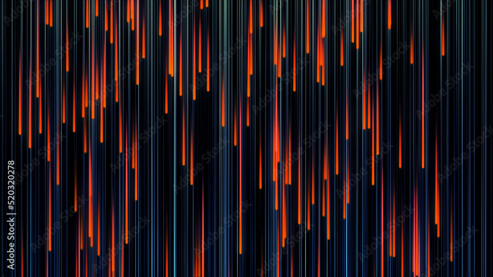 Aufkleber abstract animation of bright digital rain of vertical colorful lines. animation. beautiful rain of b