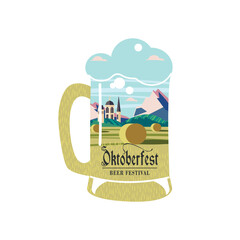 A beer mug. Vector illustration for the Oktoberfest beer festival_01.eps
