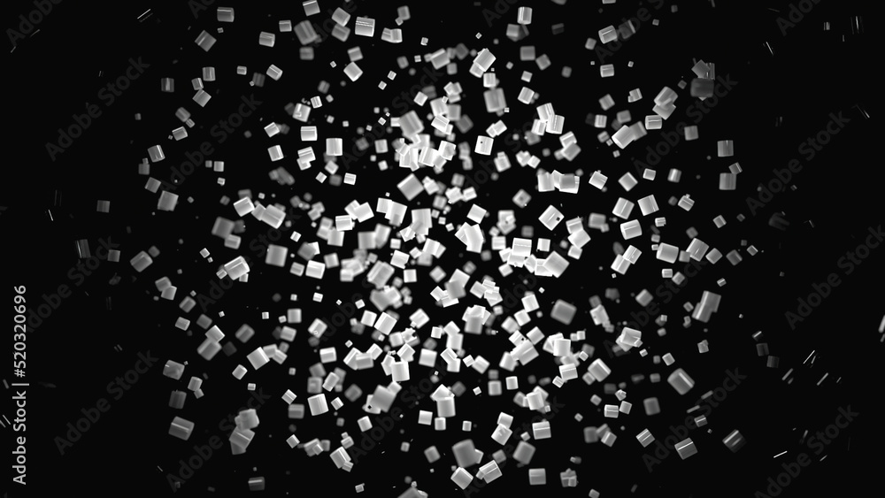 Poster computer generated abstract background, 3d rendering backdrop. animation. abstract animation of smal