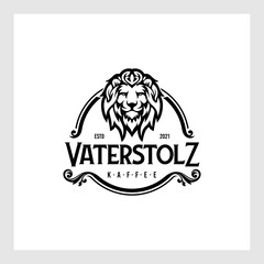 Lion Head Logo / Elegant Lion Face Vector