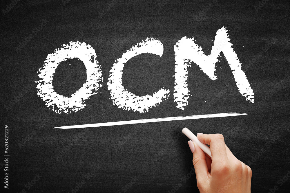 Poster ocm - organizational change management is a framework for managing the effect of new business proces