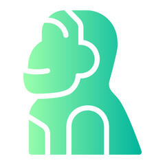 orangutan gradient icon © Nur Achmadi Yusuf
