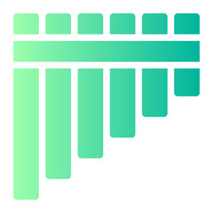 pan flute gradient icon