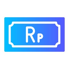 rupiah gradient icon
