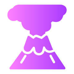 volcano gradient icon