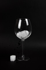 Wineglass and Ice 1