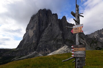 Obraz premium Val Gardena One of the most beautiful valleys in the Dolomites. The colors and the contrasts make the landscape 