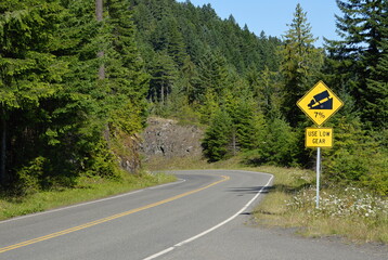 Mountain Landscape at Hurricane Ridge in Olympic National Park, Washington