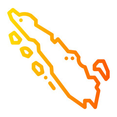 Sumatra Island gradient icon