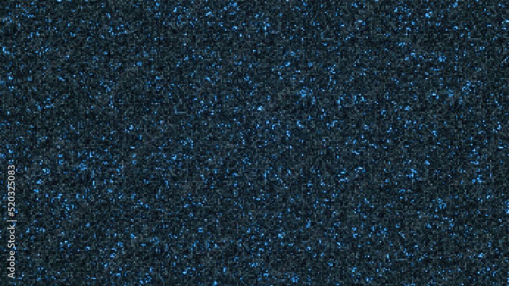 Poster shiny dark background. animation. beautiful background with luminous specks in pixel background. bac