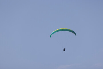 paragliding on cliffs in Normandy near Omaha Beach