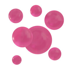 Vector realistic soda bubbles.