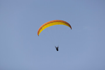 paragliding on cliffs in Normandy near Omaha Beach