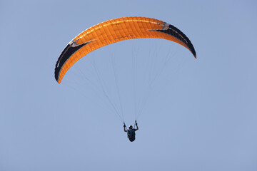 paragliding on cliffs in Normandy near Omaha Beach