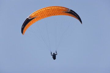 paragliding on cliffs in Normandy near Omaha Beach