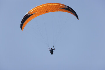 paragliding on cliffs in Normandy near Omaha Beach
