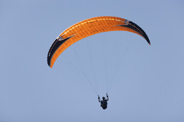 paragliding on cliffs in Normandy near Omaha Beach