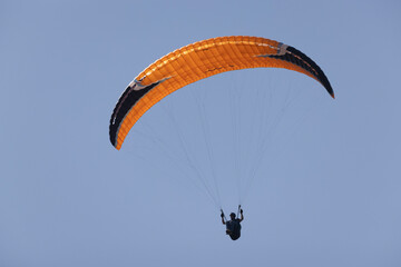 paragliding on cliffs in Normandy near Omaha Beach