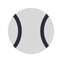 Base Ball Icon with Flat Style