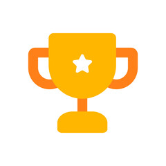 Champion Cup with Flat Style