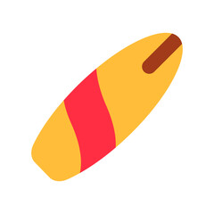 Surfing Board with Flat Style