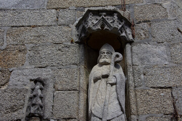 statue of sant, in the closed city of Concarneau, Brittany.