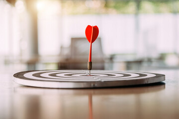 Bullseye is a target of business , The concept of starting a new business that goes better , Target...