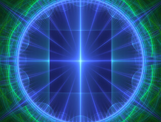 Naklejka premium Imaginatory fractal abstract background Image