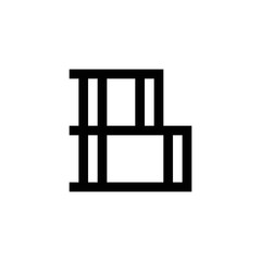 modern monogram letter B logo design