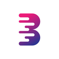 letter B modern logo design