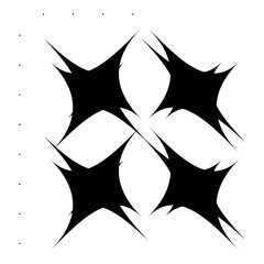 Blast Star Abstract Flat Icon Isolated On White Background