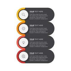 Business Infographic template. Business concept with 5 options. Business data visualization. Process chart.