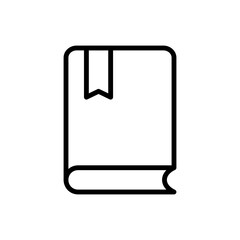 Book simple icon vector. Flat design