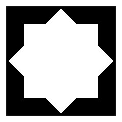 Square Elements Flat Icon Isolated On White Background