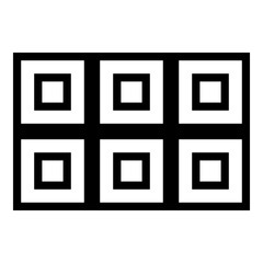 Square Elements Flat Icon Isolated On White Background