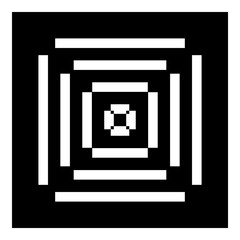 Square Elements Flat Icon Isolated On White Background