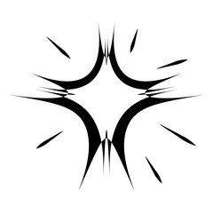Starburst Blast Flat Icon Isolated On White Background