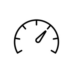Speedometer logo simple icon vector. Flat design