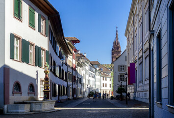 Fototapeta na wymiar Augustinergasse in Basel