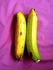 bananas on wooden background