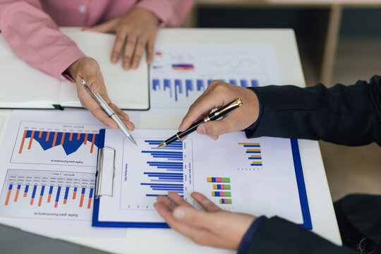 Business meetings to analyze investment strategies and brainstorm sales plans for a more profitable business.