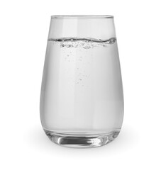 Glass ofwater isolated on a white