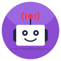 An icon design of talk bot