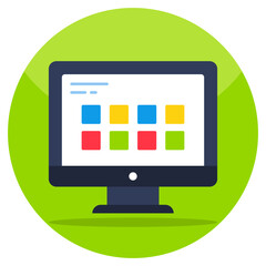 Conceptual design icon of web apps