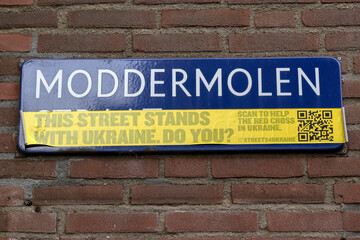 Street Sign Moddermolen At Amsterdam The Netherlands 23-6-2022