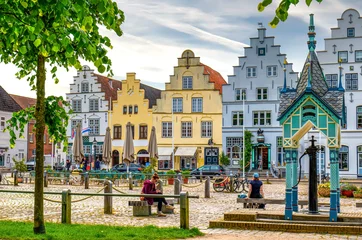 Friedrichstadt Altstadtszene Marktplatz © Comofoto