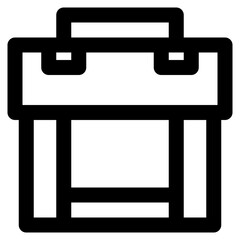 luggage vector icon for website, apps and project - stock vector.