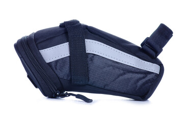 Bicycle bag accessory on white background isolation